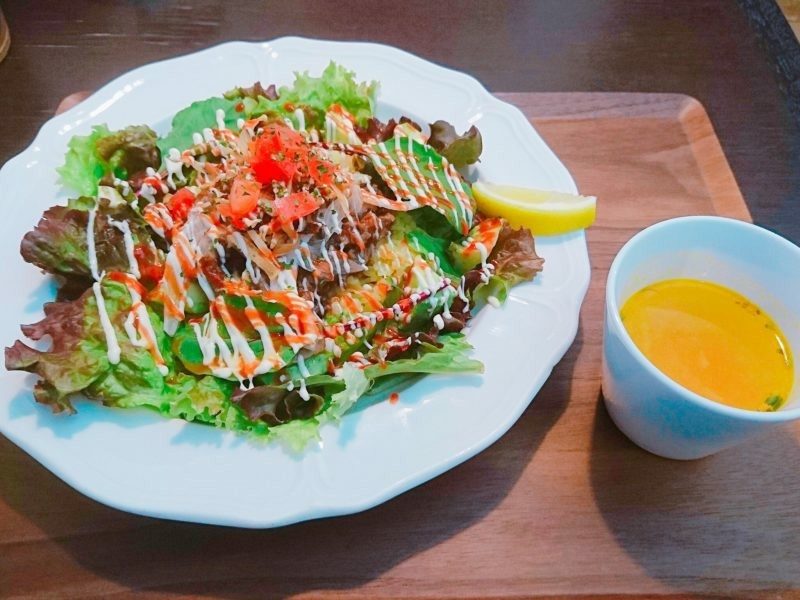 沖縄市胡屋バードランドカフェのオーバーライス(ビーフ)