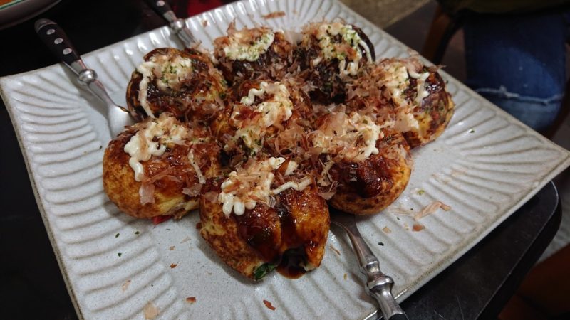 沖縄市中央一番街たこ焼きちゃんぽんのたこ焼き