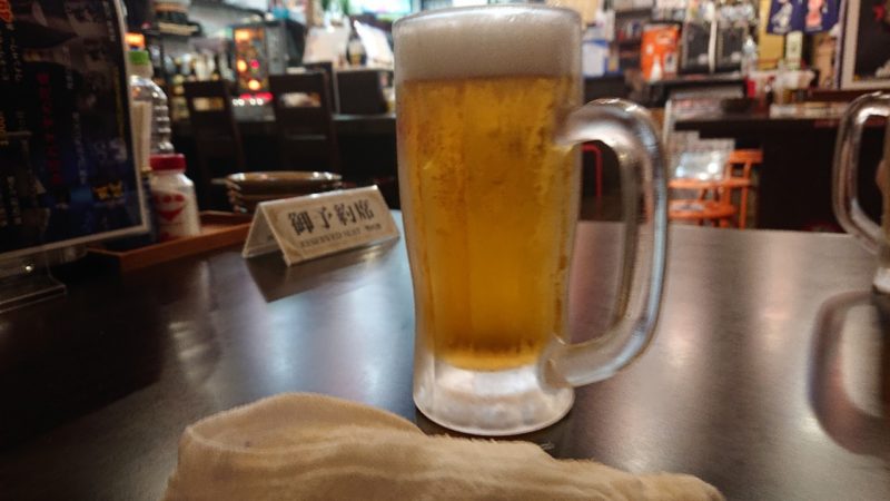 大衆居酒屋龍沖縄市中の町のビール