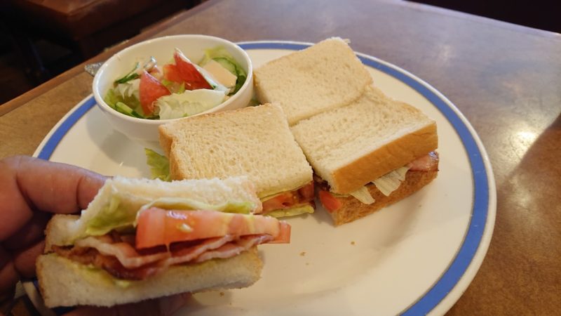 珈琲の館沖縄市中央のサンドイッチ